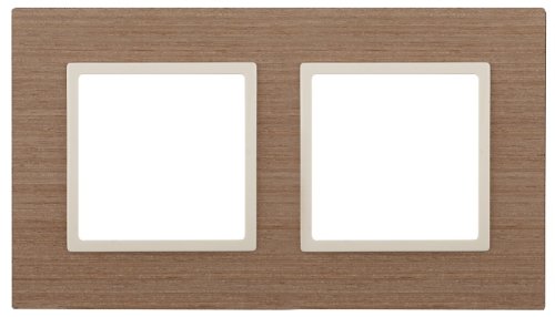 Рамка универсальная Эра Elegance 2-м. дерево ясень/слоновая кость картинка